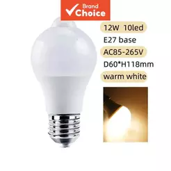 Lâmpada de luz com sensor de movimento E27 AXUS, ativação automática, sensor PIR integrado de anoitecer ao amanhecer,
