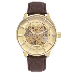 Relógio Technos Masculino Automático Skeleton Dourado - G3265AK/0M