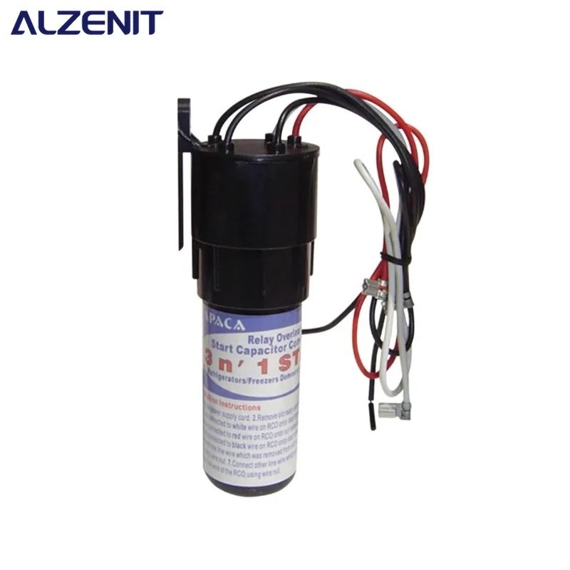 1 Peça Novo Para Geladeira RCO410 3 Em 1 Compressor Capacitor De Partida Dura Eletrodomésticos Peças De Freezer