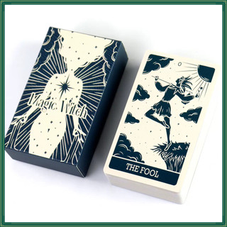 10.3x6cm Magic Witch Tarot Deck 78 Classic Cards Beginners Rider Waite System Pocket Jogos Tabuleiro Cigano Tarô Oráculo