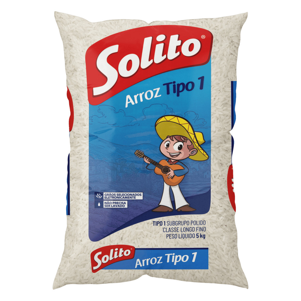 Solito Arroz Tipo 1 Pacote 5kg