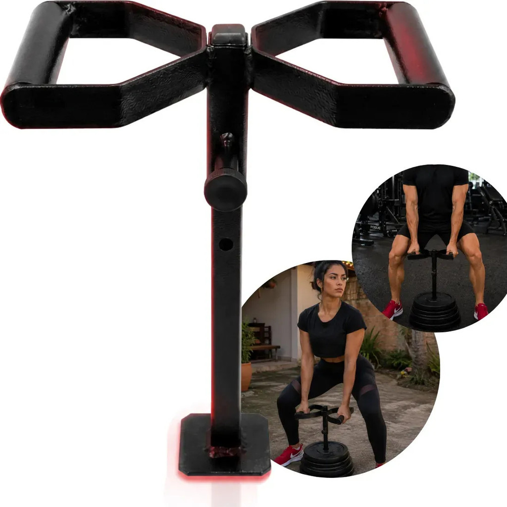 Suporte Agachamento Sumô Musculação Academia Fitness Preto Geométrica Único