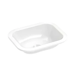 Cuba De Sobrepor Retangular 39x31cm Para Banheiro Branco Roca