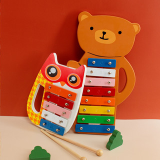 Piano de oito tons para crianças, bebê, 8 meses, percussão, pequeno xilofone, 5 tons, música educacional precoce