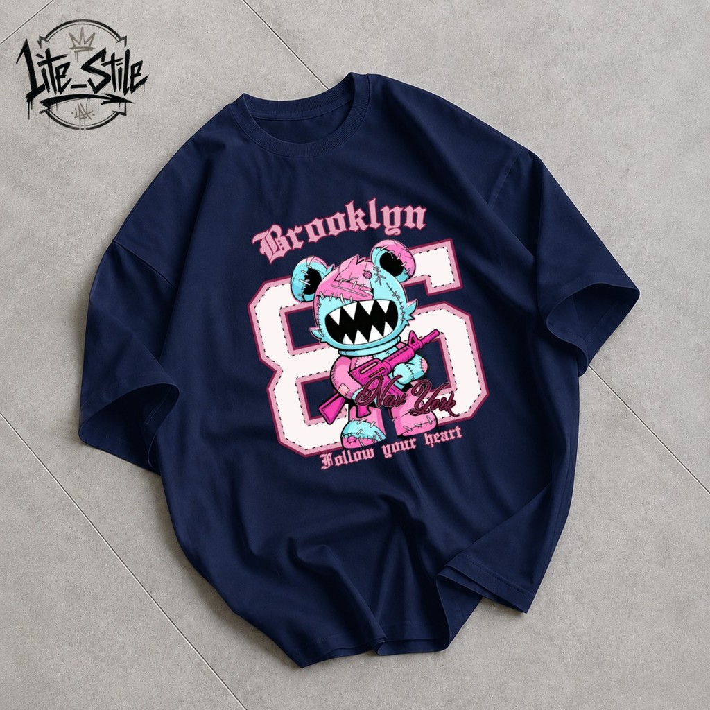 Camiseta Brooklyn Streetwear Moda de Rua Unissex 100% Algodão Premium Lançamento Envio Imediato Várias Cores