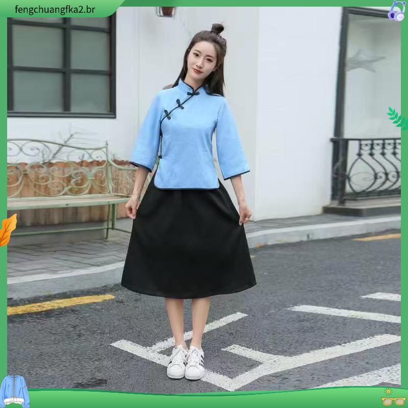 Quinto Quatro Roupas Juvenis Estilo Republicano Roupas de Estudante Roupas Femininas Zhongshan Roupas de Desempenho Roup