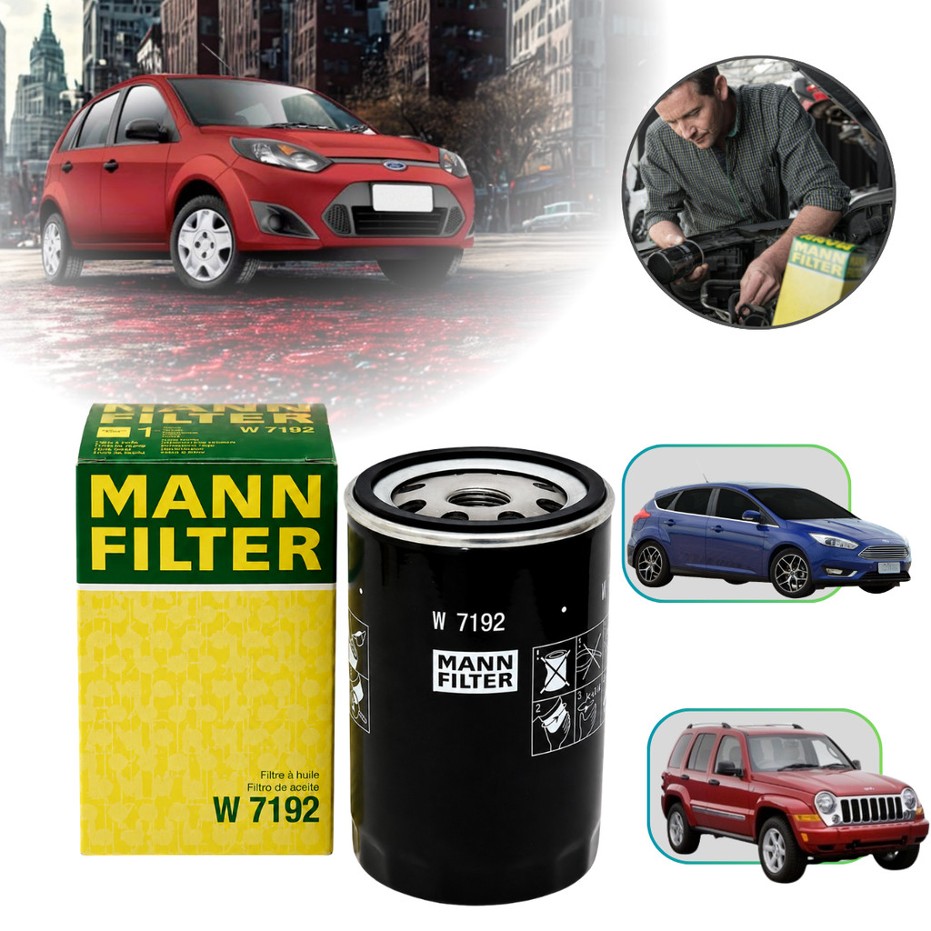 Filtro Óleo Ford Ka Fiesta Focus Ecosport Ranger MANN-FILTER W7192