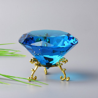 Aquamarine diamante Hu cianita diamante céu azul safira ornamento presente de aniversário estudante namorada presente de