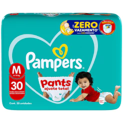 Fralda Descartável Pampers Pants Mega M 30 Unidades