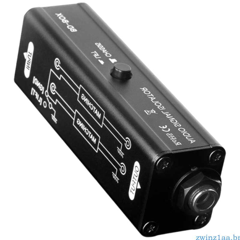 zwinz1aa 6 35mm Audios Hum Eliminators Metal Blindado Isolamento Áudios Isolador De Ruído Para Monitores De Estúdio E So