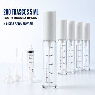 Frasco spray vidro 5ml com ferramentas - Tamanho compacto, válvula uniforme, uso comercial