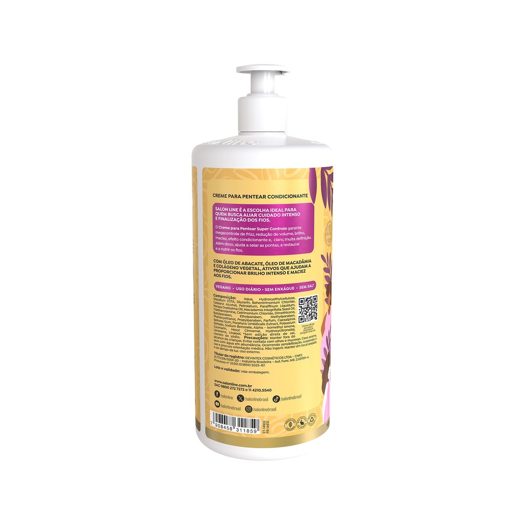 Creme Para Pentear Super Controle Salon Line 1L · foto 2