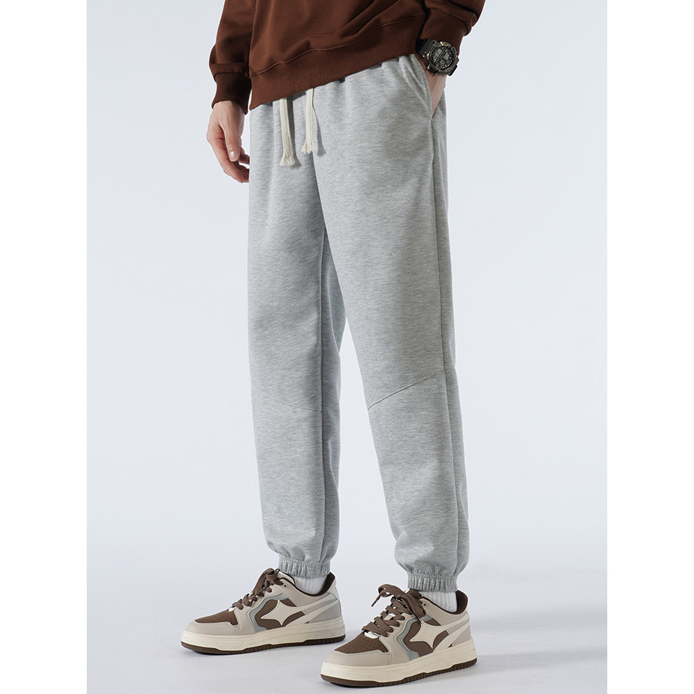 VBBK2026 novo estilo calças casuais masculinas primavera outono estilo pés pequenos High-End cinza calças esportivas tor
