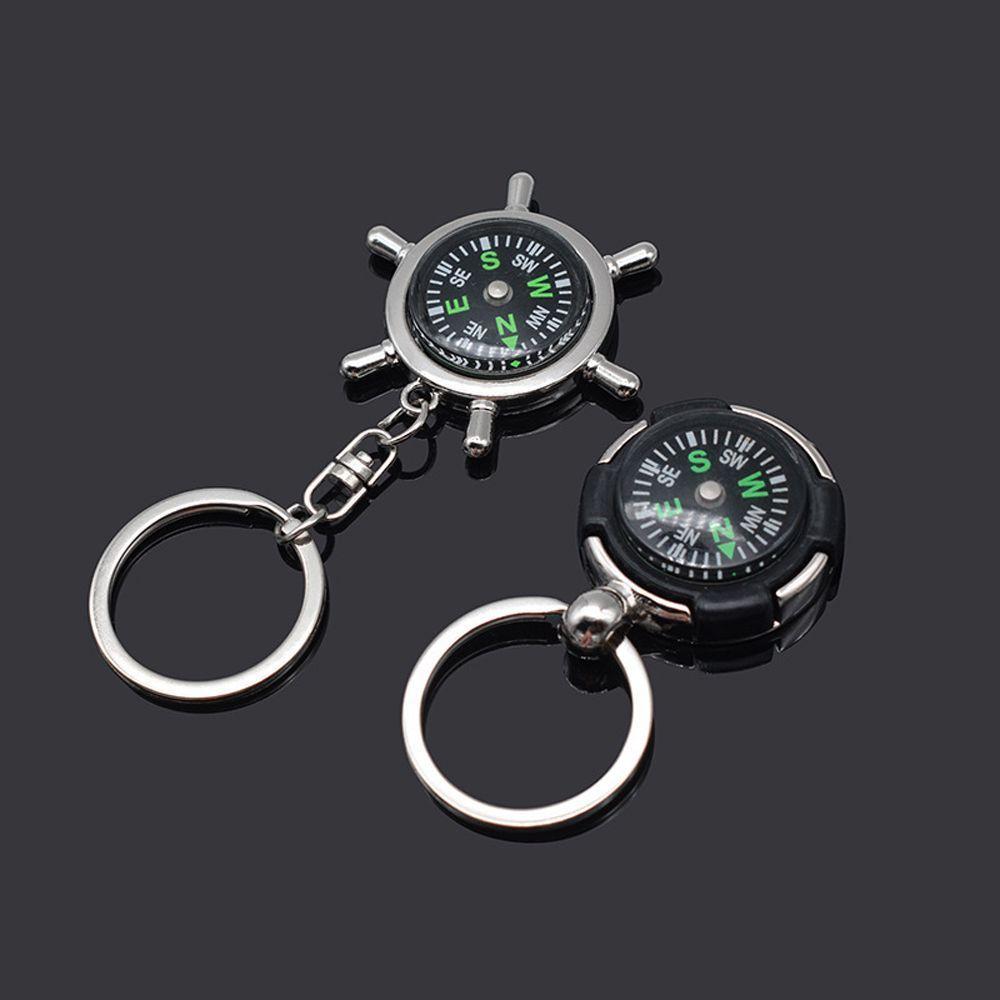 Mini Bússola Navegador Viagem Ao Ar Livre Aventura Acampamento Portátil Mosquetão Chaveiro Bolso