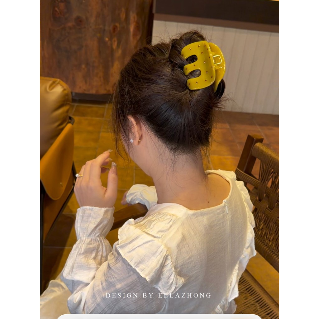 Elementos de bolinhas ~ simples All-Match grampo de cabelo médio chill estilo coreano acessórios de cabelo relaxados est