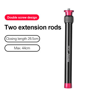 home_style.br-SIP Manbily LR-252 Haste de extensão de 44,5 cm / 17,5 pol. Liga de alumínio 5kg / 11lbs Capacidade de