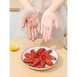 Luvas descartáveis de qualidade alimentar, caixa espessada, à prova d'água, resistente ao desgaste, lagostins, Catering,