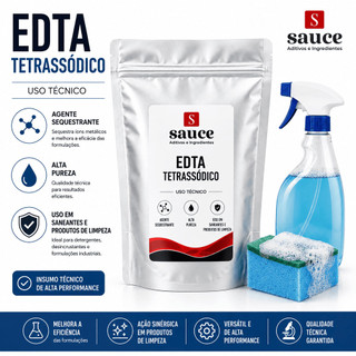 EDTA TETRASSÓDICO Alta Pureza Uso Técnico Saneantes Detergentes e Limpeza