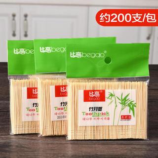 Palito de bambu Natural doméstico, palito fino de madeira de cabeça única, Hotel, ecologicamente correto, restaurante, p