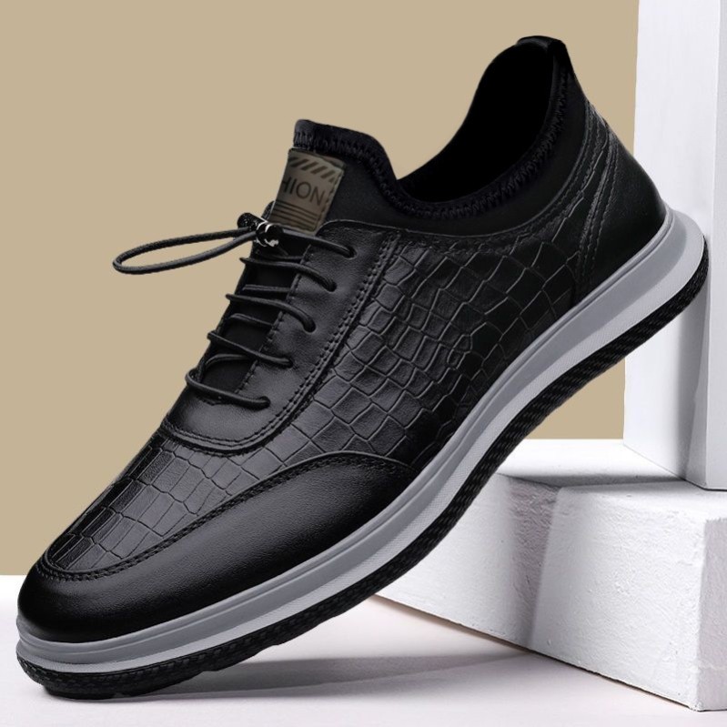 2026 sapatos masculinos sapatos de couro casuais masculinos sapatos respiráveis tênis masculinos sapatos de condução erv