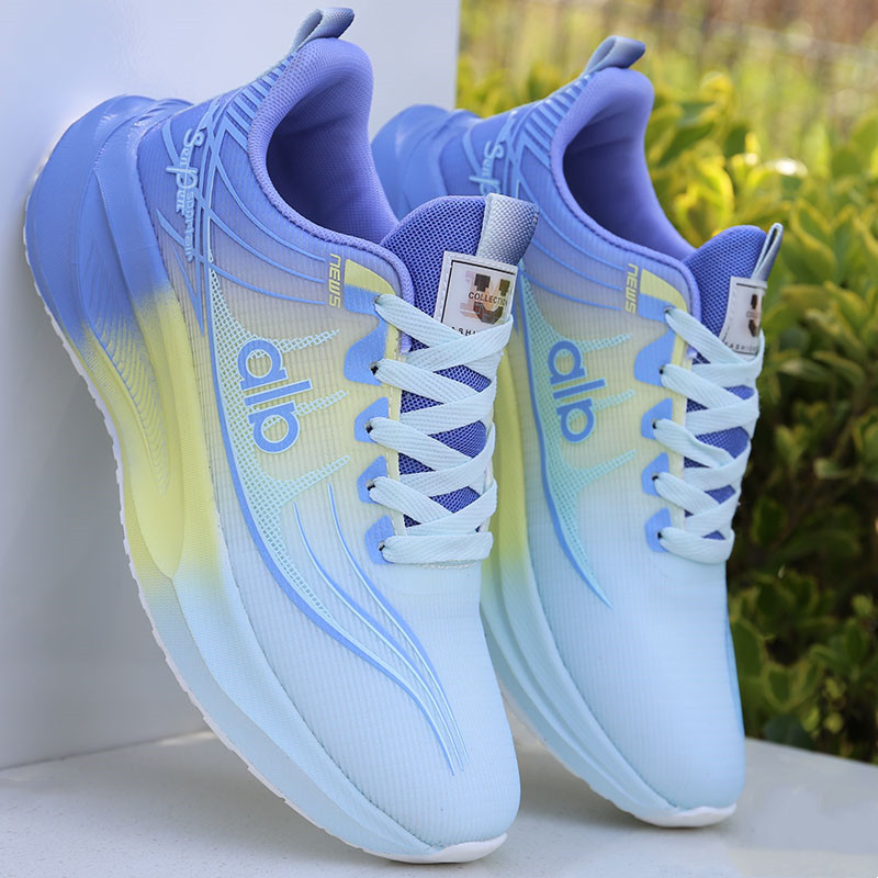 Sapatos masculinos novo estilo confortável malha respirável sapatos esportivos sola macia antiderrapante resistente ao d