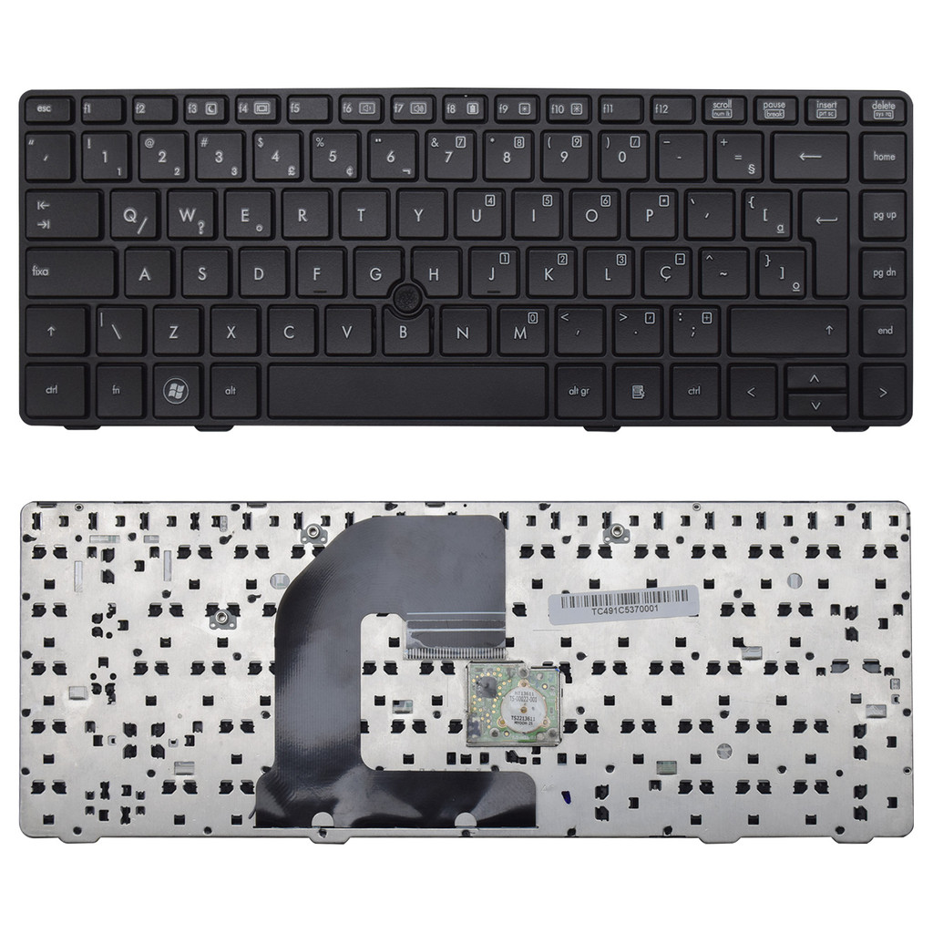Teclado para Notebook Hp Elitebook 8460W Com Pointingstick ABNT2 Preto