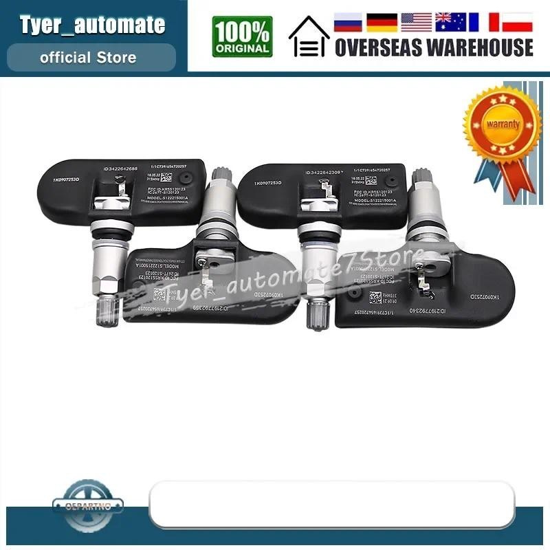 4 Peças Para Audi A3 A4 A5 Q5 S4 Volkswagen Beetle CC Golf GTI Jetta Passat R32 Tiguan 315MHz TPMS Sensor De Pressão Dos
