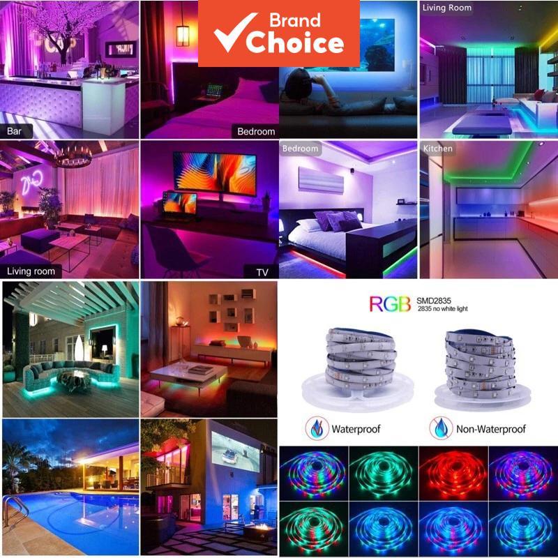 Fitas de LED RGB para iluminação traseira de TV, aplicativo com controle remoto, música, controle Bluetooth inteligente,