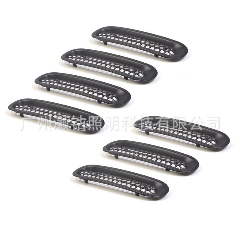Adequado para jeep jeep Wrangler grade média 7 peças tipo fivela anel de malha com Slot para cartão rede de insetos do c