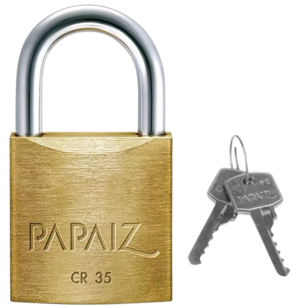 Cadeado Latão Cr 35mm Standard Papaiz