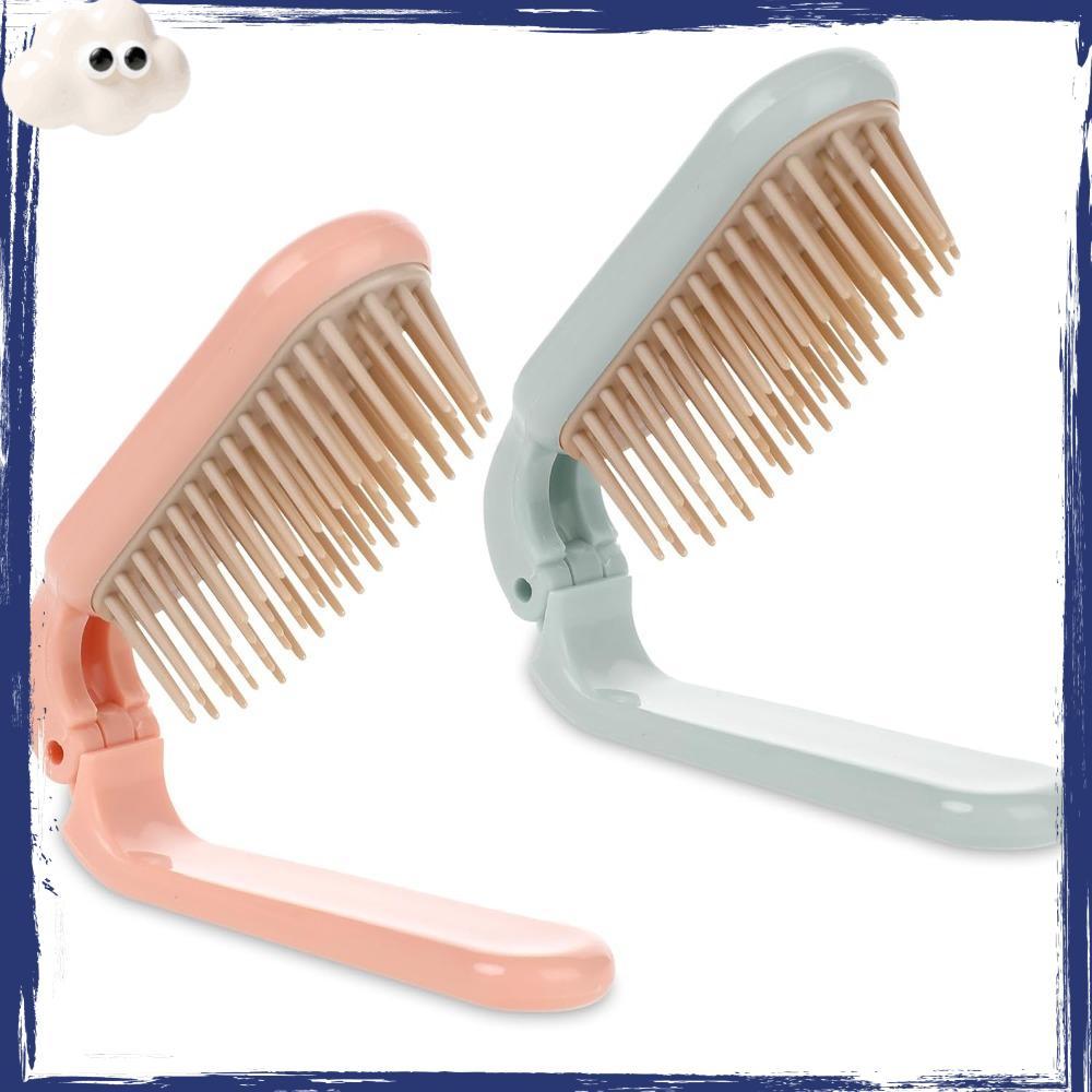 Hair Escova , Cabelo Liso Pente Dobrável Dentes Suaves , Cabelos Cacheados Moda Mini De Massagem De Couro