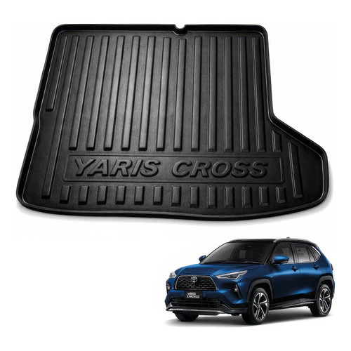 Tapete Bandeja Porta Malas Yaris Cross 2026 Carbag 16.12 Preto 3D 5D Borda Alta Impermeável