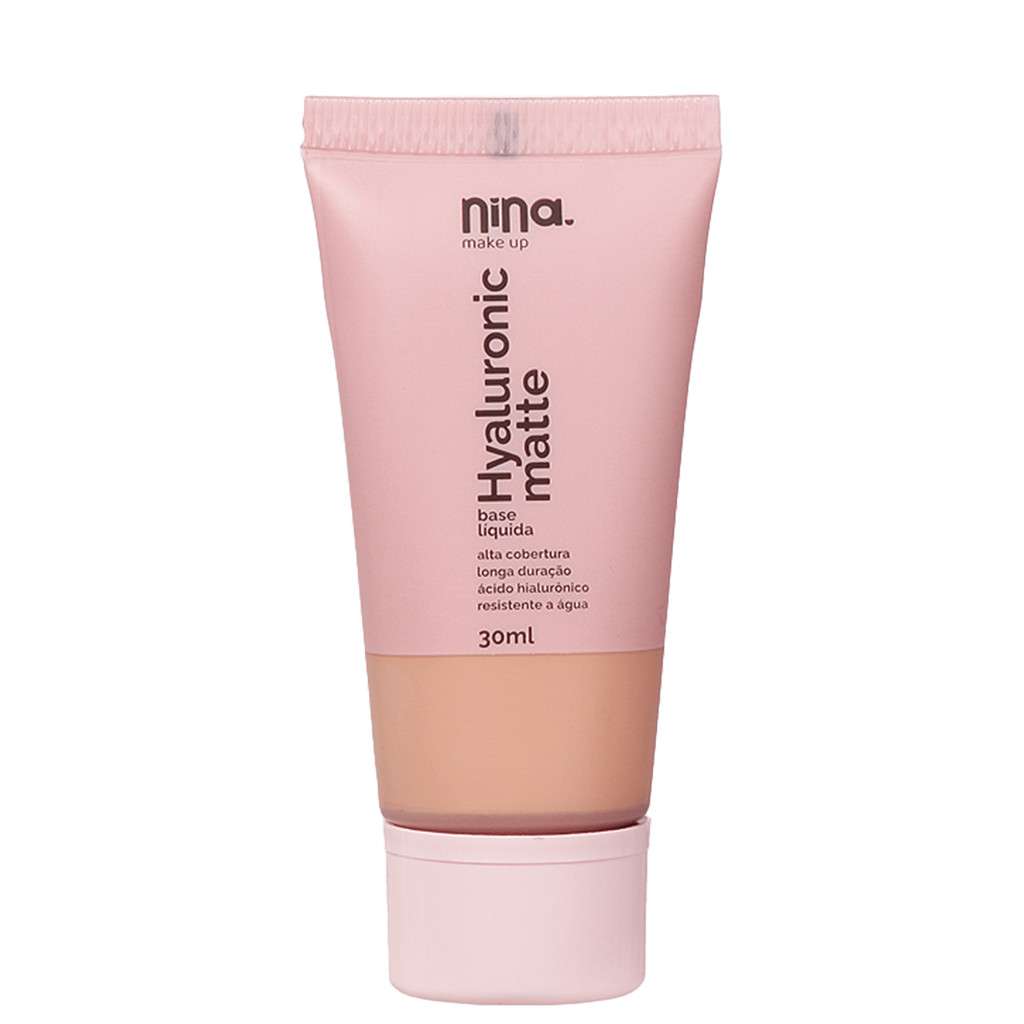 Nina Makeup Hyaluronic Matte 2.5 - Base Líquida 30ml