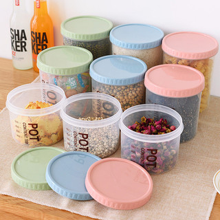 Cozinha transparente selado jar plástico doméstico grão integral jar caixa de armazenamento de alimentos jar fábrica