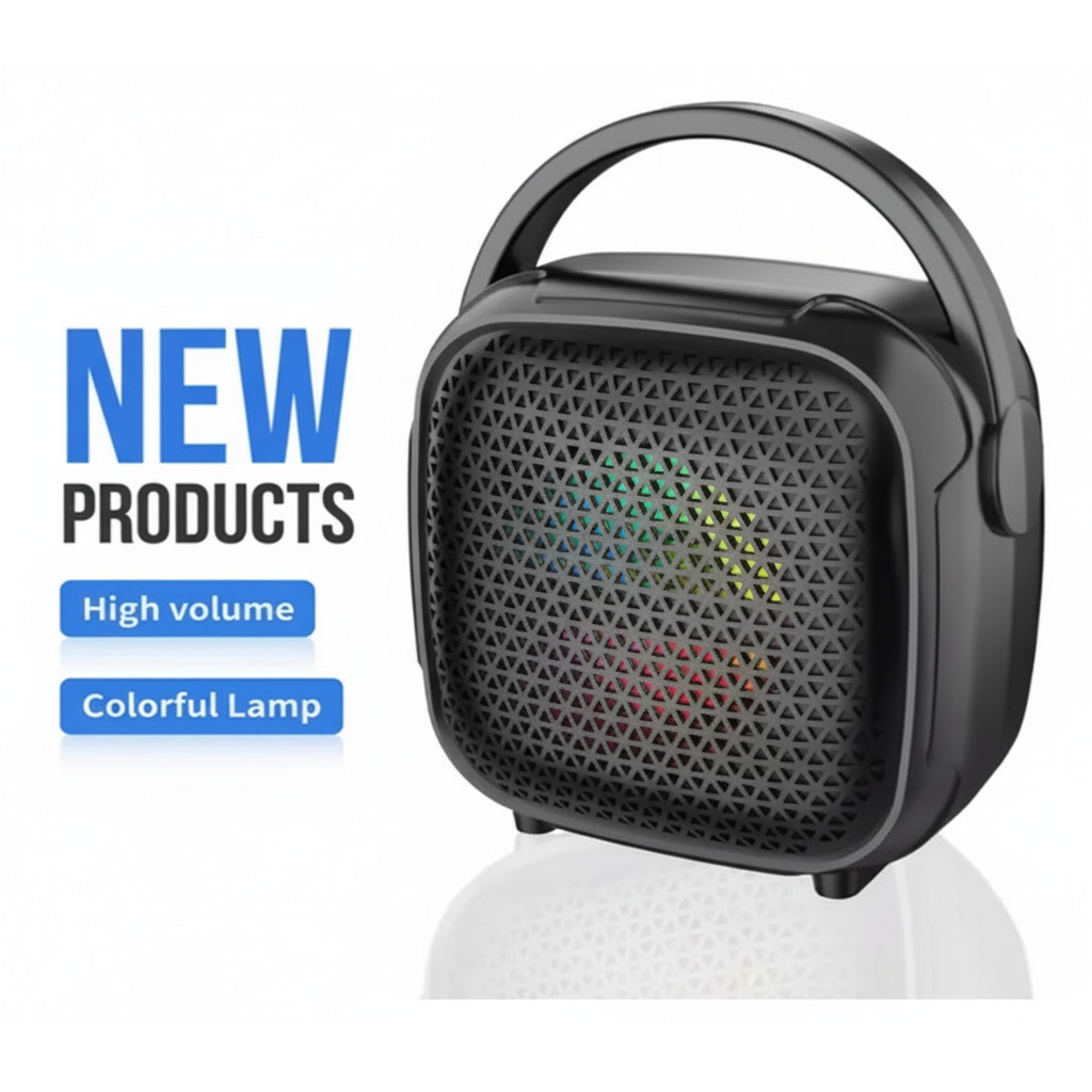 Caixa de Som Mini Portátil Karaokê Infantil Bluetooth com Microfone Sem Fio Portátil para Crianças