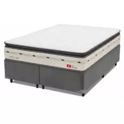 Cama Box King Molas Ensacadas Orion 193x203x70cm Herval - Suporta até 150 kg por pessoa