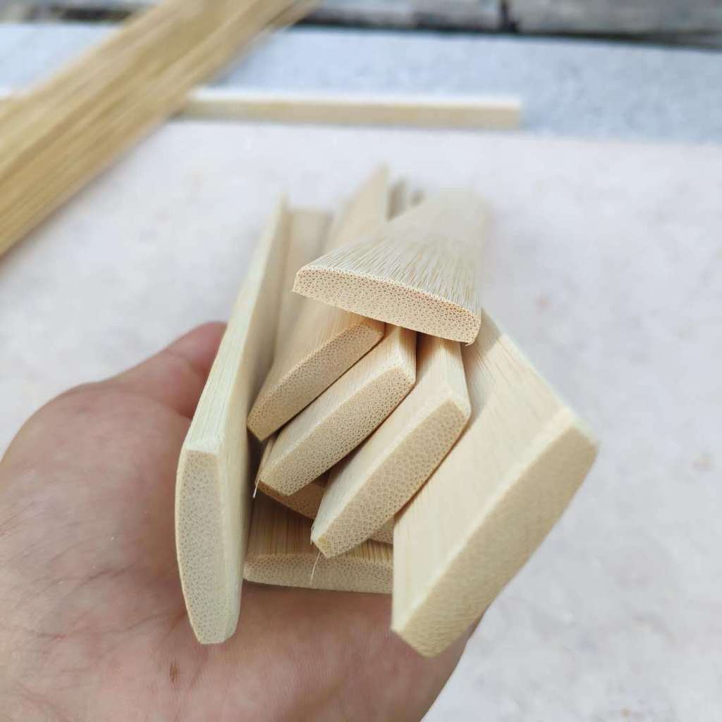 Tiras de bambu polidas, tiras curtas de bambu, materiais de bambu, tiras de bambu à prova de insetos, tiras de bambu art
