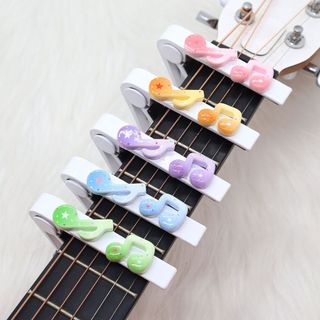 Guitarra capo Original capo guitarra acústica guitarra elétrica Ukulele capo dopamina notas coloridas