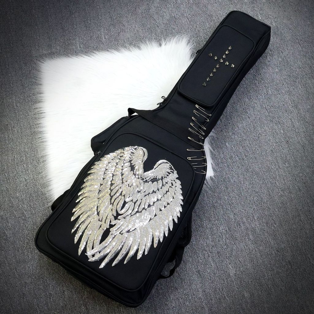 Mochila exclusiva de cultura asiática Original, bolsa para guitarra acústica exclusiva, mochila para guitarra elétrica, 