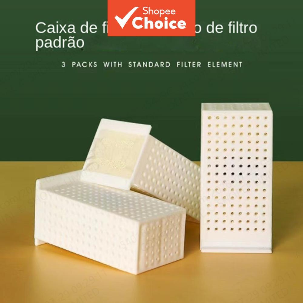 Caixa de filtro de substituição para fonte de água de animal de estimação, purificação em múltiplas etapas, cartucho