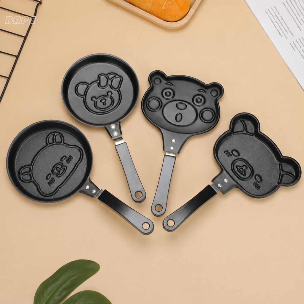 Mini Panqueca De Urso De Desenho Animado-Frigideira Multifuncional De Omelete Para Café Da Manhã Infantil