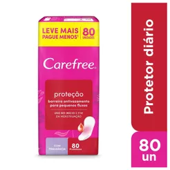 Protetor Diário Carefree Proteção com Perfume 80 Unidades