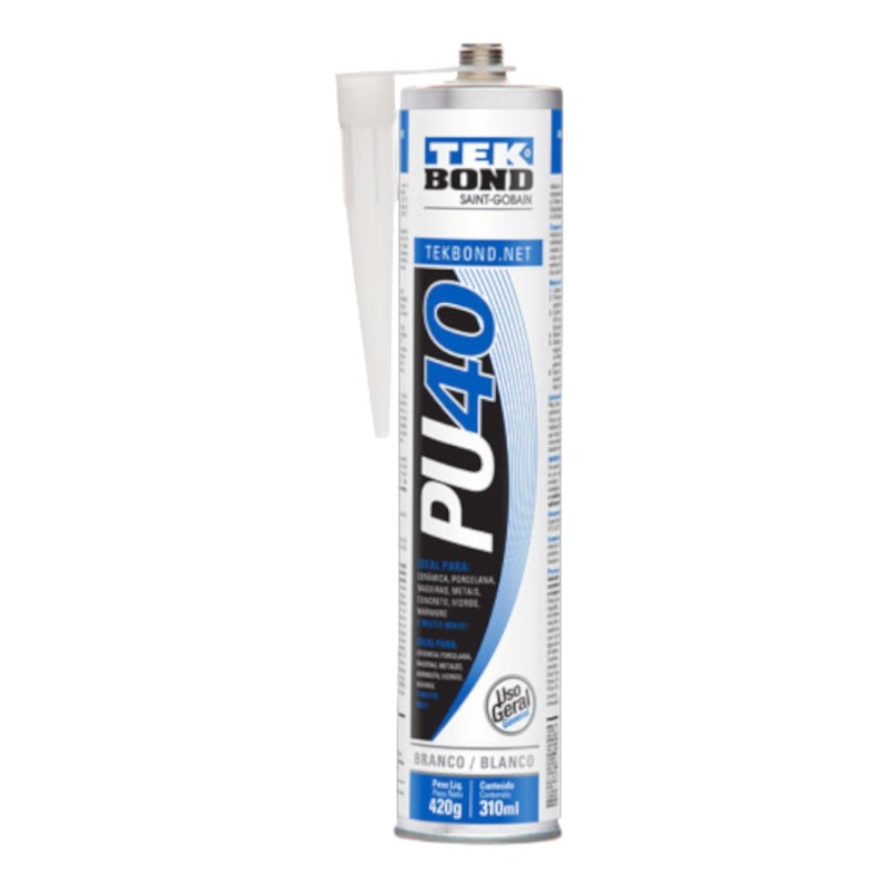 Adesivo selante PU branco cartucho 310ml - PU40