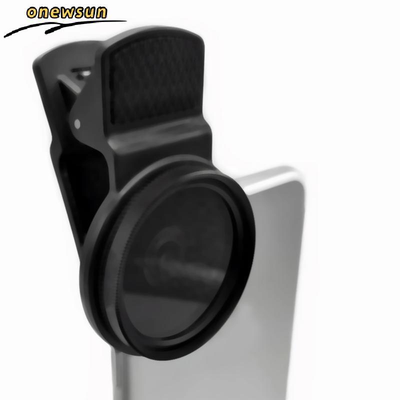 Universal Com Clipe Portátil Profissional Telefone Polarizador Lente Grande Angular 37/52MM Filtro CPL Acessórios Da Câm