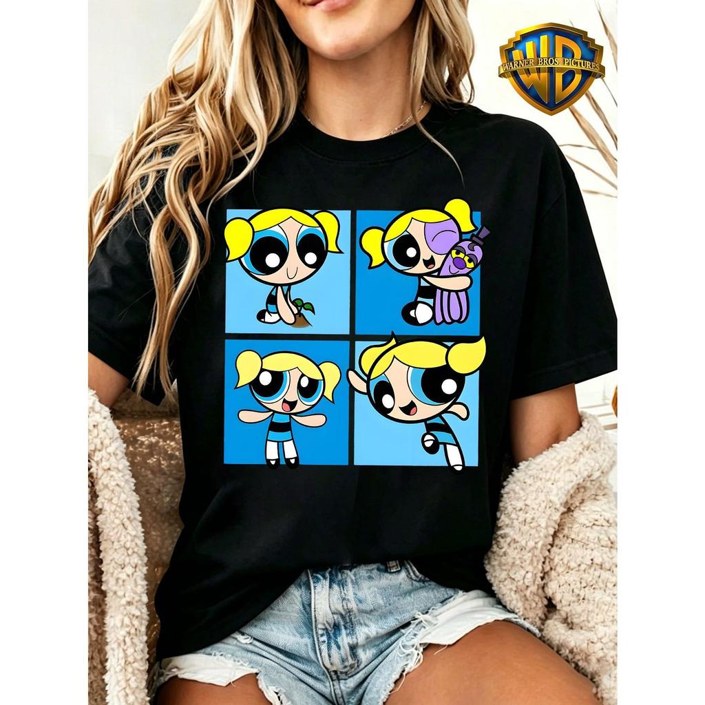 Camiseta T-shirt Feminina 100% Algodão Premium Poderosas – Bubbles Moments Tendência Confortável