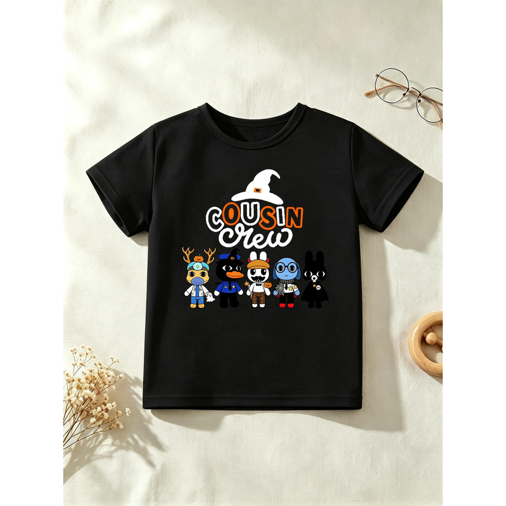 Halloween Primo Tripulação Animal Hospital Impresso Camiseta Meninas/Meninos Engraçado Crianças Roupas