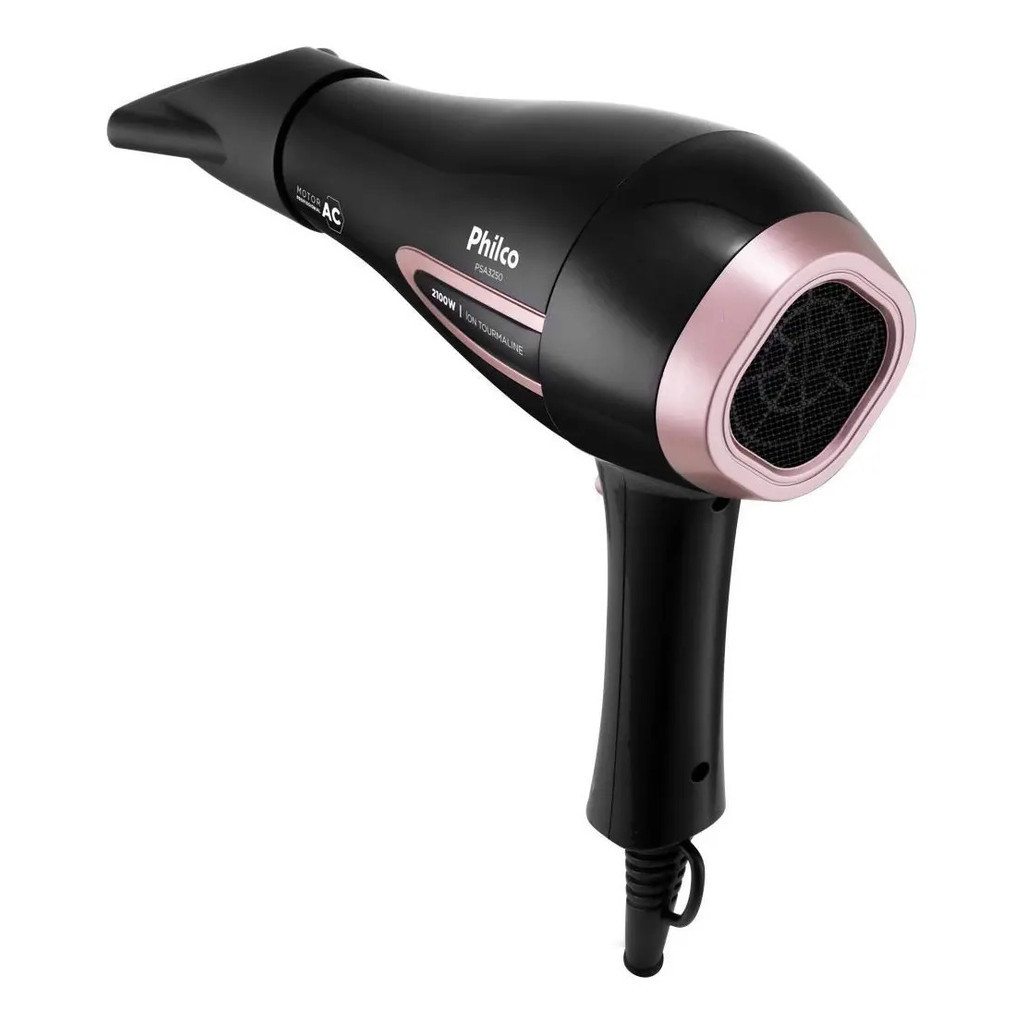 Secador Philco Psa3250 Íons Tourmaline 2100w Preto