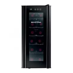 Adega Climatizada Brastemp 12 Garrafas com Painel Touch All Black BZC12 B Preto