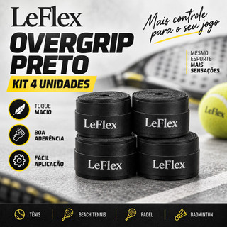 Kit 4x Overgrip Fita Premium Cabo Raquete Beach Tenis Tennis Padel Badminton Confort Grip…