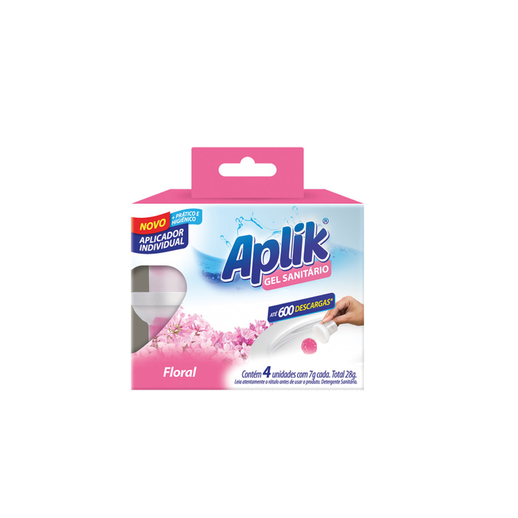 Adesivo Gel Floral com 4 unidades Aplik